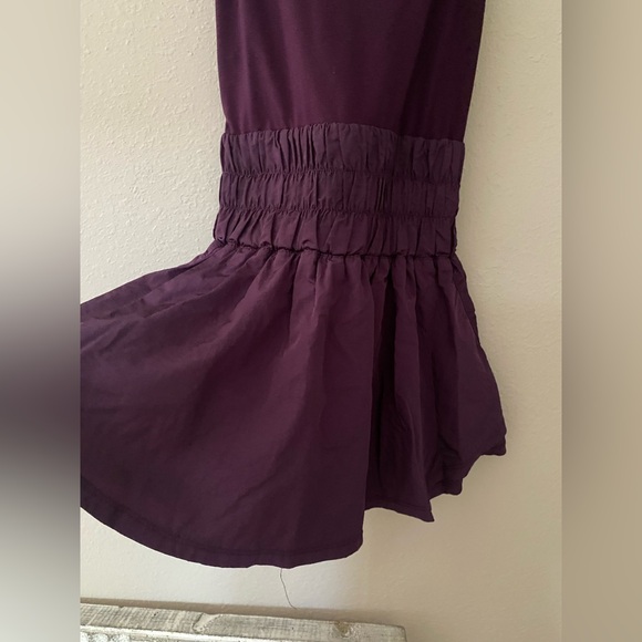 Free People Movement Way Home Skort Romper In Eggplant Size Small - Picture 3 of 7